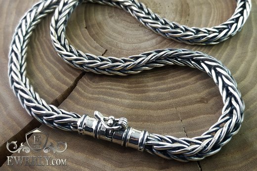 Silver big chain cheap
